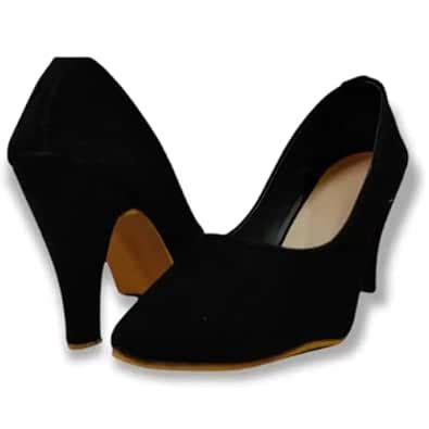 Buy Shoesphere Black Velvet Pumps (numeric_3) at Amazon.in