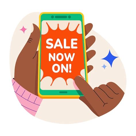 Mobile sale now on | Premium Vector