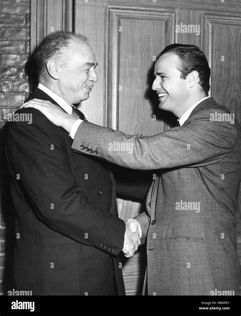 DESIREE, Marlon Brando, right, with his father, Marlon Brando, Sr., on ...