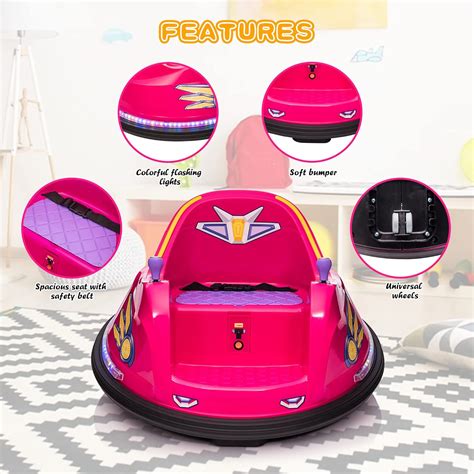 Buy TOBBI DIY Sticker Race Bumper Car for Kids Ages 3-8 Year Old, 6v ...