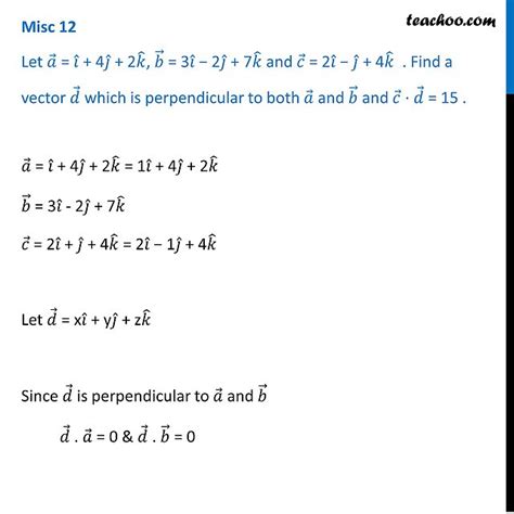 Find Vector Perpendicular to a and C 的图像结果