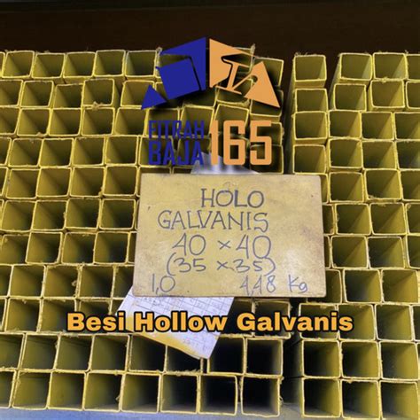 Jual BESI HOLLOW/HOLLO/HOLO GALVANIS UKURAN 35X35 TEBAL 1.0 (ASLI O.8 ...