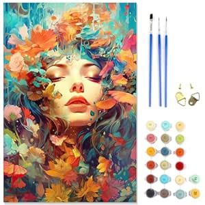 HASTHIP Paint By Numbers Kits For Adults And Kids Canvas DIY Digital ...