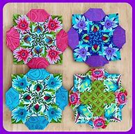 Image result for Paper Pieced Rose Quilt Block Pattern