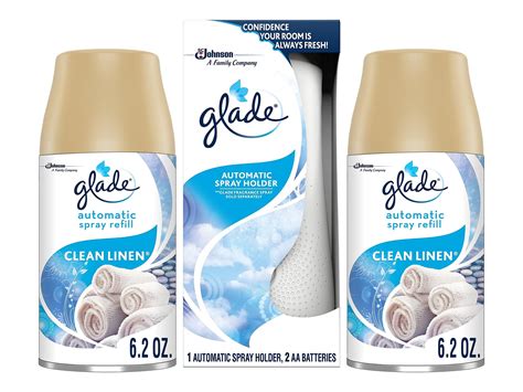 Glade Automatic Spray Air Freshener Combo Set Clean 320869 - Walmart ...