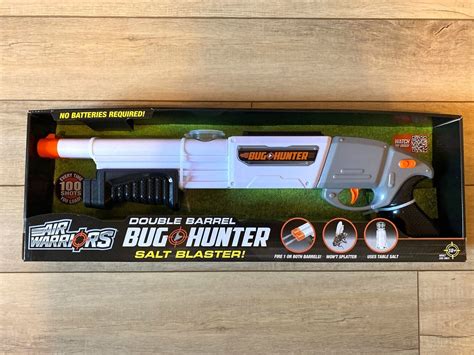 NEW BUG HUNTER SALT BLASTER DOUBLE BARREL AIR WARRIORS SALT GUN FOR ...