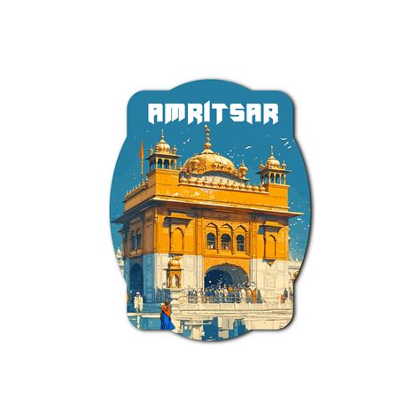 Golden Temple Fridge Magnet | Amritsar City Souvenir – Bhai Please India