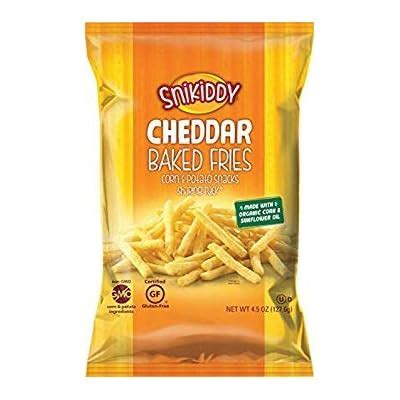 Buy Snikiddy Cheddar Cheese Baked Fries 4.5 oz. Bag 4 Bags Online at ...