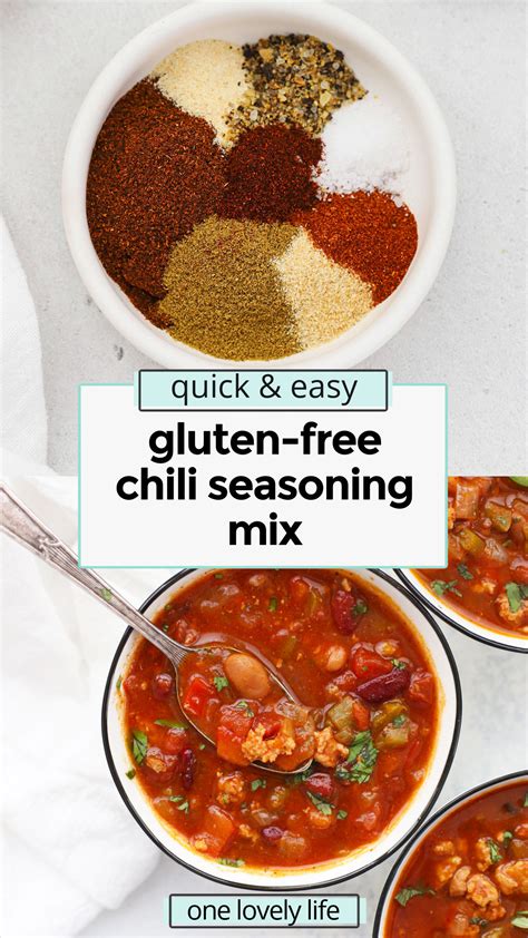 Gluten-Free Chili Seasoning Mix • One Lovely Life