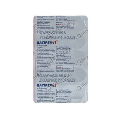 Buy Raciper L Strip Of 10 Capsules Online at Flat 15% OFF | PharmEasy
