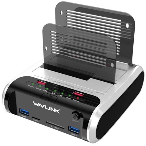 WAVLINK USB 3.0 to SATA Dual Bay Hard Drive Docking Station with ...