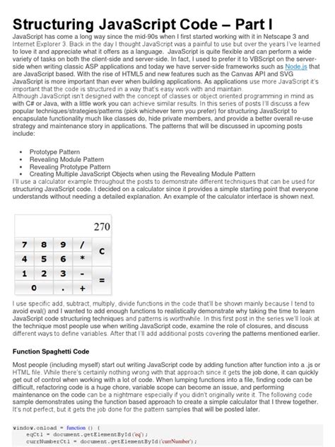 Image result for JavaScript Coding Structure