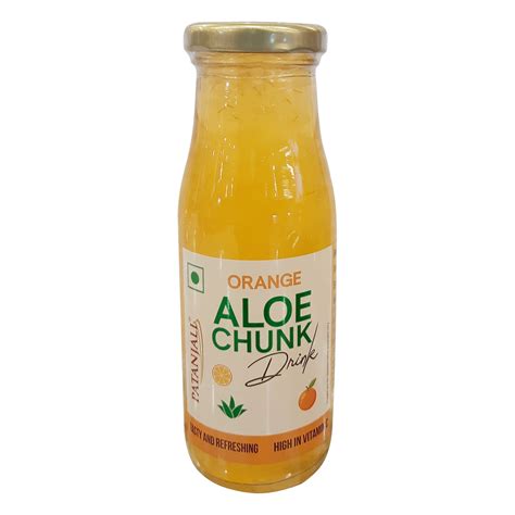 Patanjali Orange Aloe Chunk Drink 200ml – ZEVIKA HEALTH