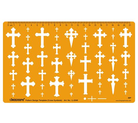 Buy Cross Crosses Template Shapes Symbols Drawing Drafting Template ...