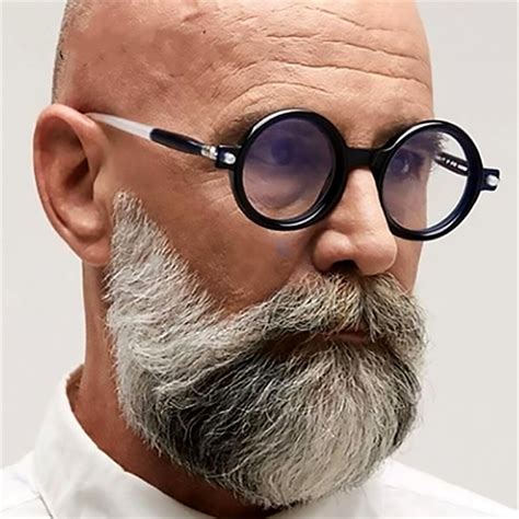 Round glasses men online
