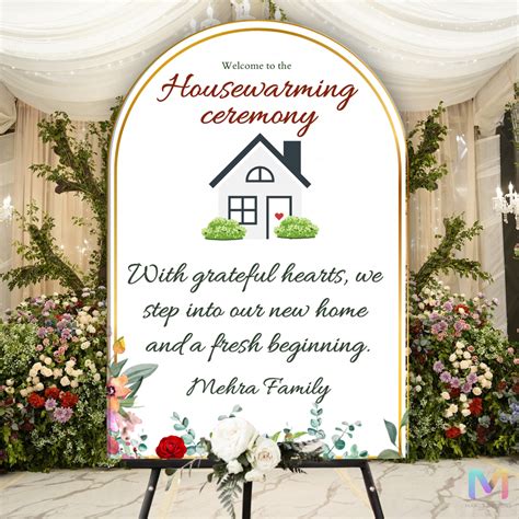 Housewarming Welcome Banner - #G07, Easel Banner – Maags Designs