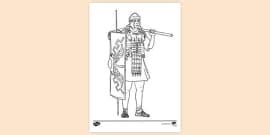 Crimean Soldier Colouring Sheet - Twinkl Resources - Twinkl