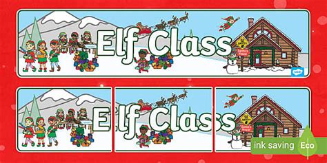 Elf Class Display Banner - (teacher made) - Twinkl