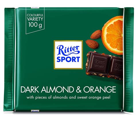 Ritter Sport Dark Almond and Orange, 100 g : Amazon.in: Grocery ...