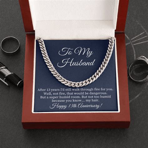 13th Wedding Anniversary Gifts for Husband Thirteenth - Etsy
