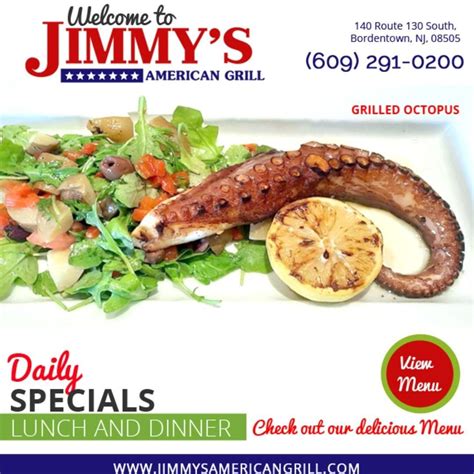 Jimmy's American Grill menu in Bordentown, New Jersey, USA