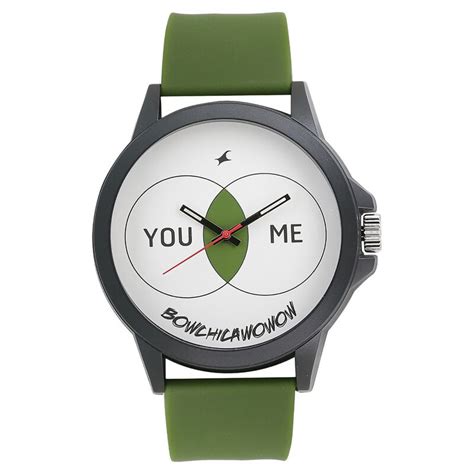 Buy Online Fastrack Valentine Quartz Analog White Dial Silicone Strap ...