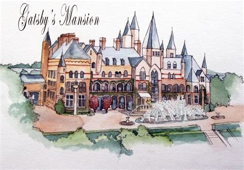Gatsbys Mansion Drawing