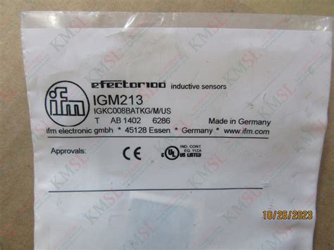IGM213 IFM Inductive Sensor – KMSpare Link Pvt. Ltd. - Complete ...