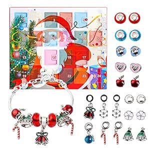 KITPIPI Advent Calendar DIY Bracelets Fashion Jewelry Set with 22 ...