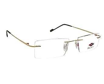 Buy Red Knot Golden Rimless Unisex Spectacle Frame Mod 1133 at Amazon.in