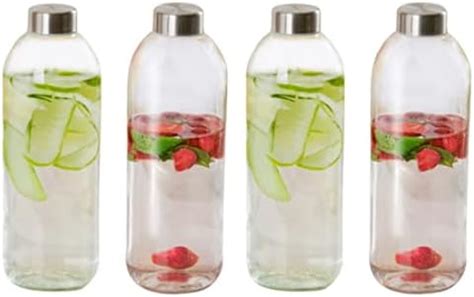 Mr. Butler BPA Free PET Bottle 1000 ml, Pack of 4 (Orange, Yellow, Grey ...