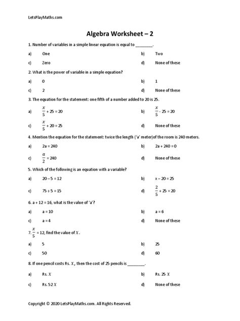 Image result for Applying Algebra Worksheets