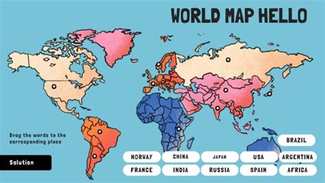 Interactive World Language Map 的图像结果