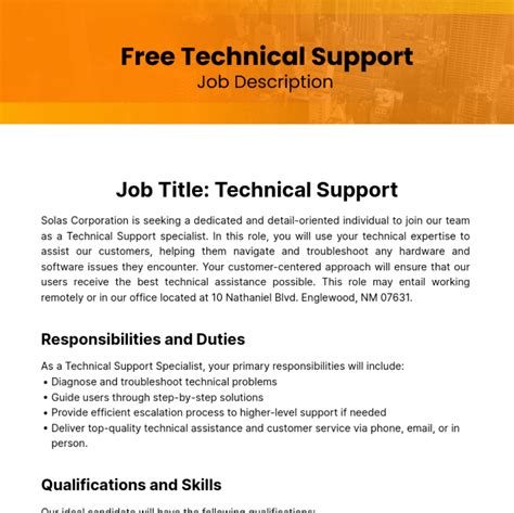 Computer Tech Support Job Description 的图像结果