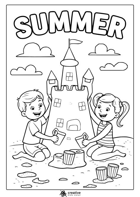 Summer Coloring Sheet