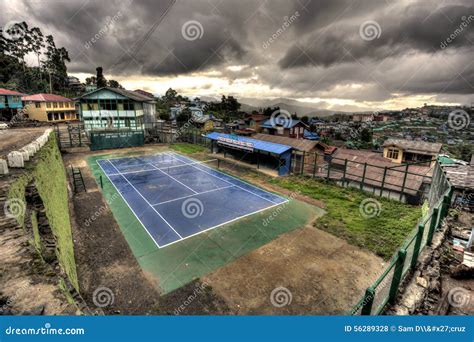 Tennis Courts - Hakha, Chin State, Myanmar (Burma) Editorial Stock ...