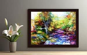Tamatina Wooden Texture Framed Canvas Painting | in The Meadows | Home ...