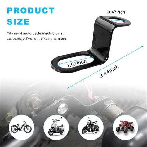 Indicator Holder 2-Pack Motorcycle Turn Signal Brackets - Metal Rear ...
