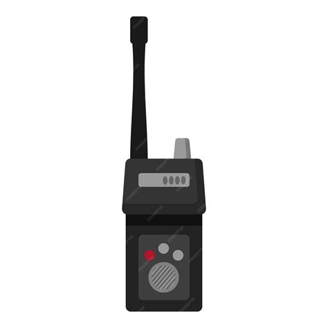 Premium Vector | Police walkie talkie icon cartoon vector security ...