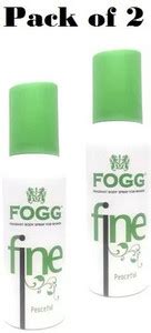 FOGG (Fine Peaceful 120ml Each Pack of 2 Deodorant Spray - For Women ...