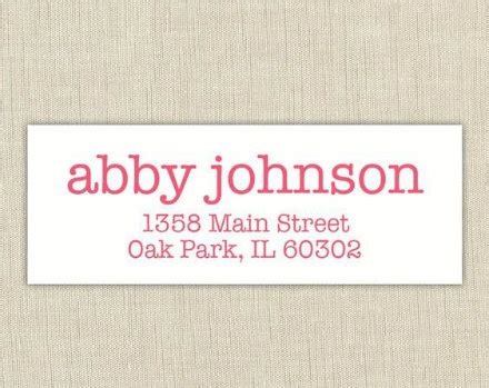 Address Labels Examples 的图像结果