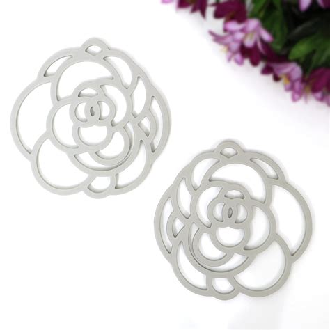 Buy HOKIPO Set of 2 PVC Silicone Heat Resistant Coaster for Hot ...