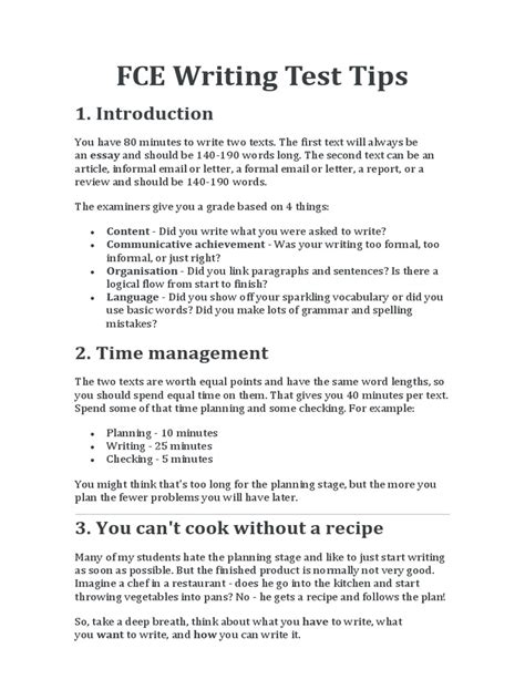 Writing Test Tips 的图像结果