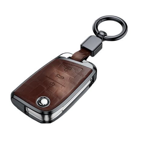 JVCV® Premium ABS Crocodile Pattern Key Cover Compatible with Skoda ...
