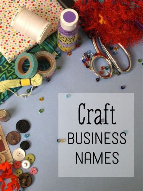 crafts business name ideas