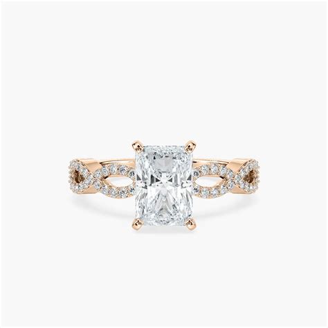 2 Carat Radiant Side Stone Allure Ring