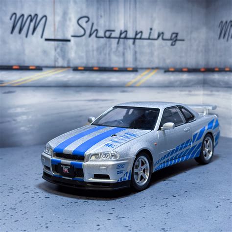 Коллекционная модель Nissan Skyline GT-R R34 (Ниссан ГТР) масштаб 1:24 ...