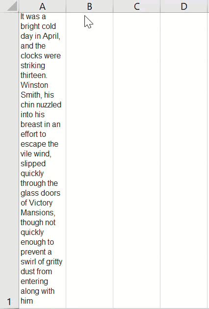 Image result for Excel Example of Lots of Text