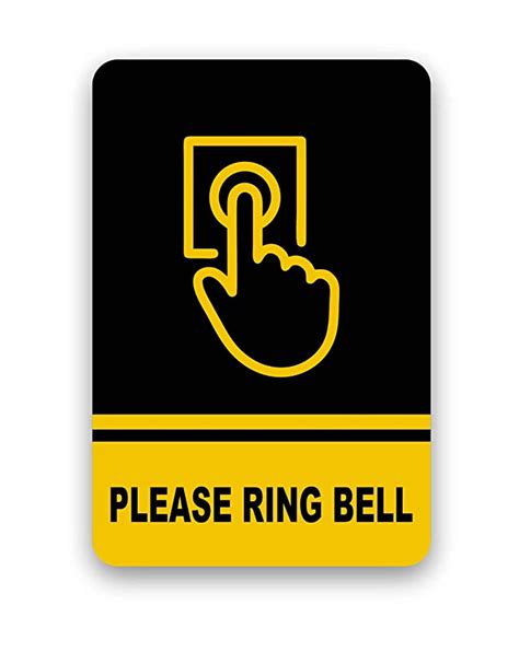 Please Ring The Bell Sign Stickers For Home Clinic Office Shops Self ...