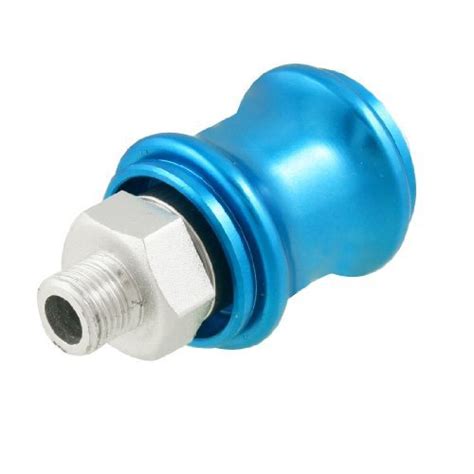 Alcoa Prime1/8Male to Female Threaded Pneumatic Hand Sliding Valve Blue ...